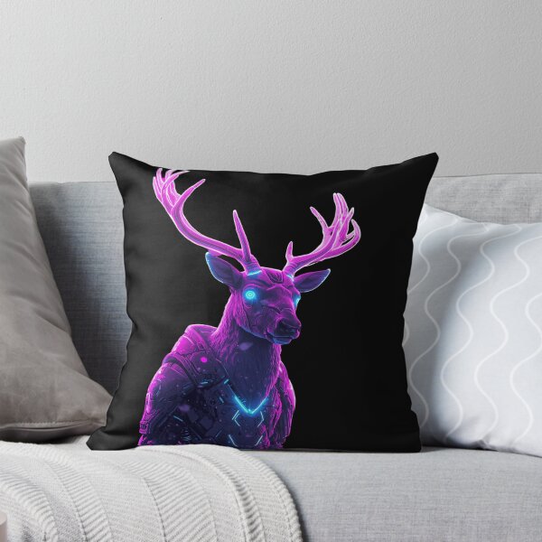 Item preview, Futuristic Neon Reindeer – Cyberpunk Christmas Sci-Fi Design designed and sold by SEBRYS.