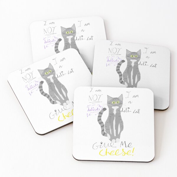 Item preview, I Am Not Delicate - I Am Deli-Cat designed and sold by Silly Cats Being Silly.