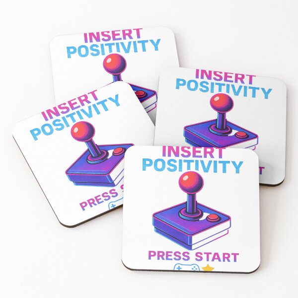 Item preview, Insert Positivity Press Start | Retro Gaming Neon Aesthetic Design designed and sold by ✨ Daily Vibe Studio ✨.