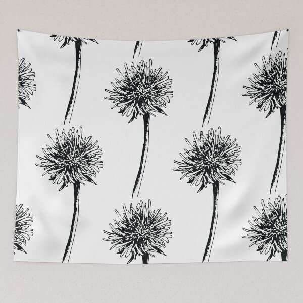 Item preview, Dandelion – Hand-Drawn Ink Illustration on White Background designed and sold by Creative Soul Art.
