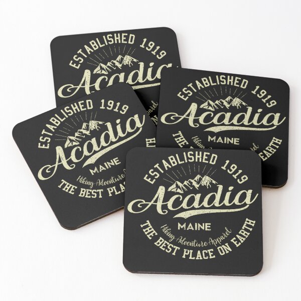 Item preview, Acadia National Park Vintage Maine Hiking Camping Retro designed and sold by Valentingpni.