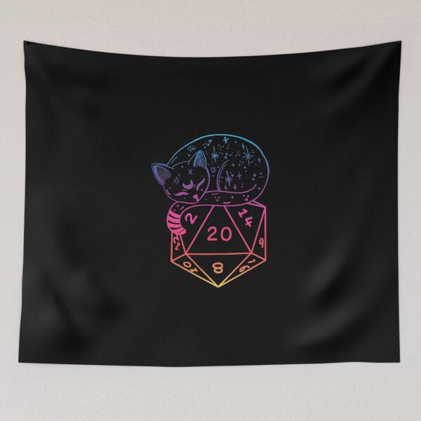 Item preview, D20 Cat Rainbow Dnd Dice. designed and sold by nahlgreiw.