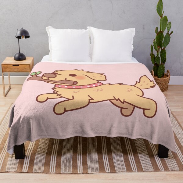 Item preview, Cute Golden Retriever Puppy Running With Stick designed and sold by rustydoodle.