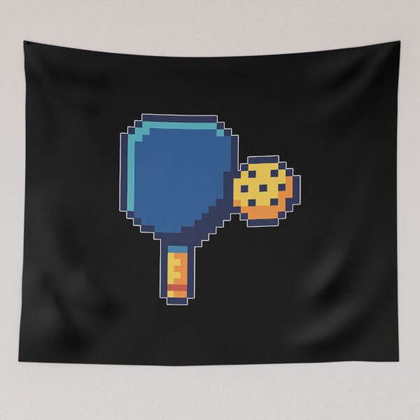 Item preview, Pixel Art Pickleball Paddle and Ball designed and sold by Graphics4X.