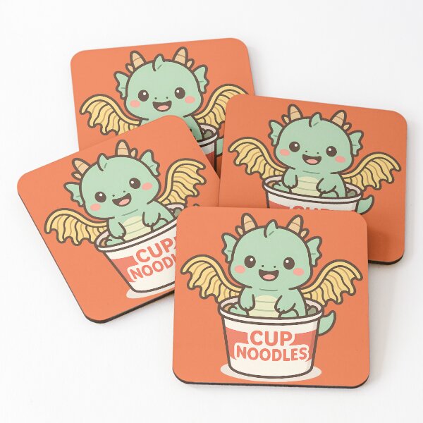 Item preview, Baby Dragon in a Noodle Cup designed and sold by kyokugen.