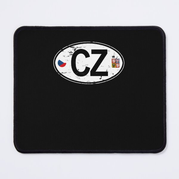 Item preview, Czech Republic Oval Country Code Decal (1) designed and sold by baconkoeing.