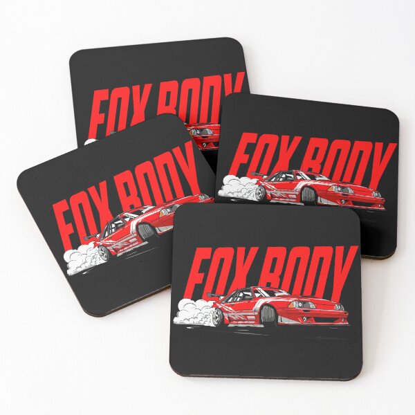 Item preview, Red Foxbody Mustang designed and sold by BronArtworks.