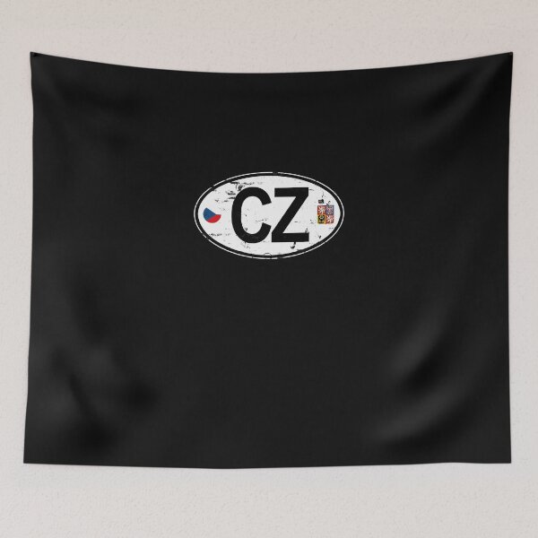 Item preview, Czech Republic Oval Country Code Decal designed and sold by baconkoeing.