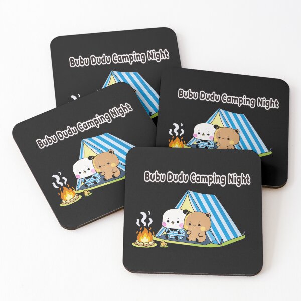 Item preview, BUBU DUDU CAMPING NIGHT : Adorable Engagement Art | Kawaii Wedding Decor designed and sold by FEBRICAST.