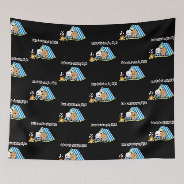 Item preview, BUBU DUDU CAMPING NIGHT : Adorable Engagement Art | Kawaii Wedding Decor designed and sold by FEBRICAST.