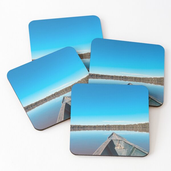Item preview, Canoe in Lake Sandoval under the clear blue sky.  designed and sold by ninjapineapple.