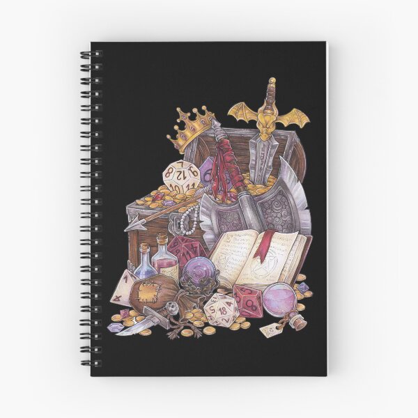 Item preview, Treasure chest in dungeon with sword magic fantasy designed and sold by ZadzeneaArt.