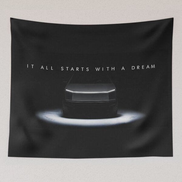 Item preview, Tesla Cybertruck – Futuristic Dream Car Minimalist Artwork designed and sold by SuccessHunters.