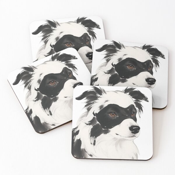 Item preview, Border Collie Ink Painting Close-up designed and sold by forget45studio.