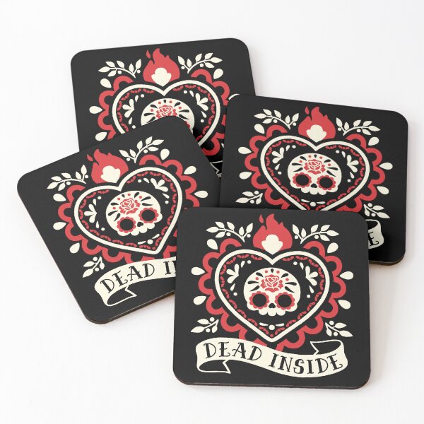 Item preview, Dead inside cute sagrado corazon designed and sold by NemiMakeit.