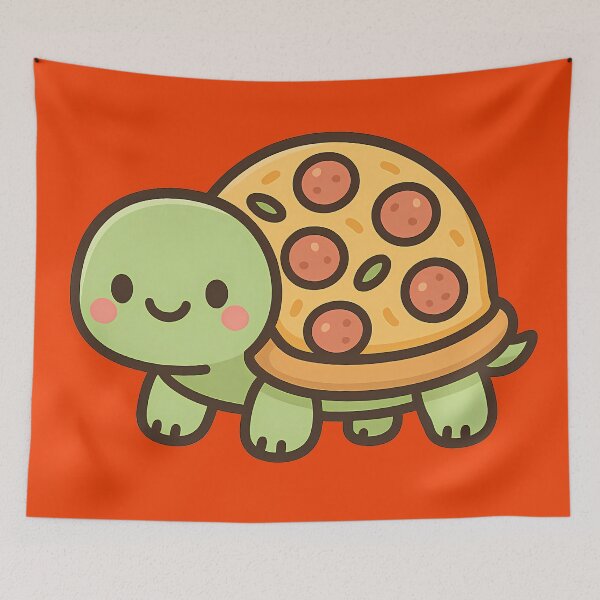 Item preview, Kawaii Pizza Turtle designed and sold by kyokugen.