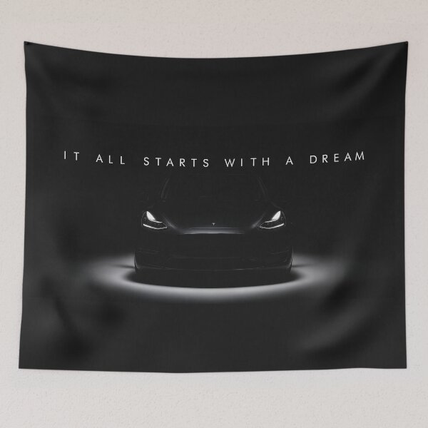Item preview, Tesla Model Y Dream – Futuristic Minimalist Automotive Inspiration designed and sold by SuccessHunters.