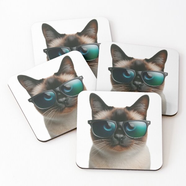 Item preview, Cool Cat with Sunglasses designed and sold by FunnySiamese.