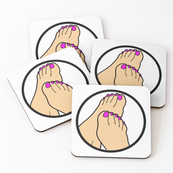 Item preview, Pink Toes Badge designed and sold by SolefulStickers.