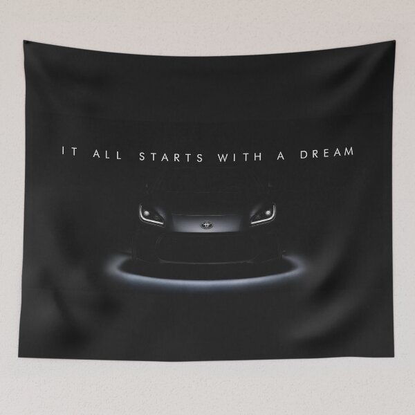 Item preview, Toyota GR86 Dream Car – Minimal Dark Motivational Artwork designed and sold by SuccessHunters.