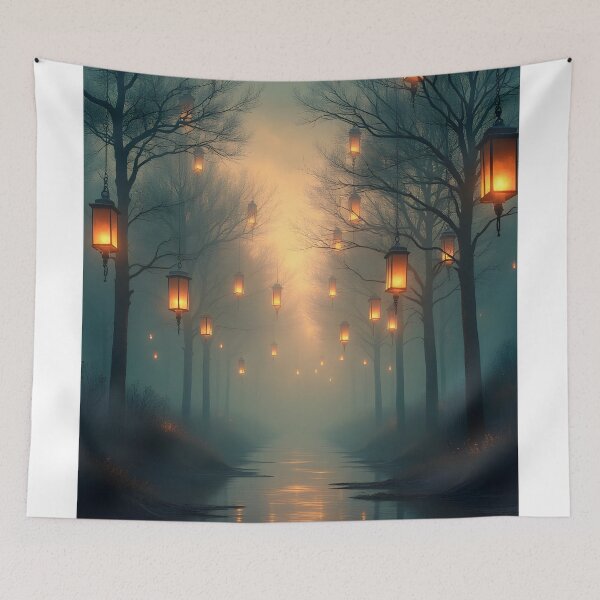 Item preview, Enchanted Lantern Pathway designed and sold by oanaunciuleanu.