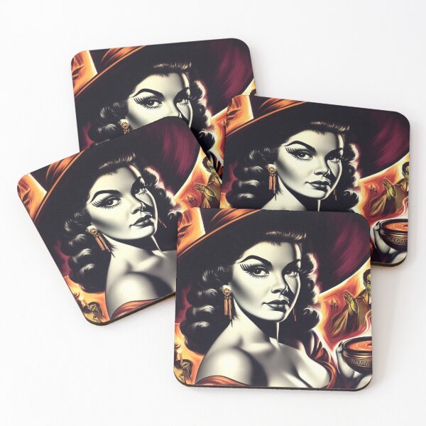 Item preview, Cute Retro Witch designed and sold by PulpVintage.