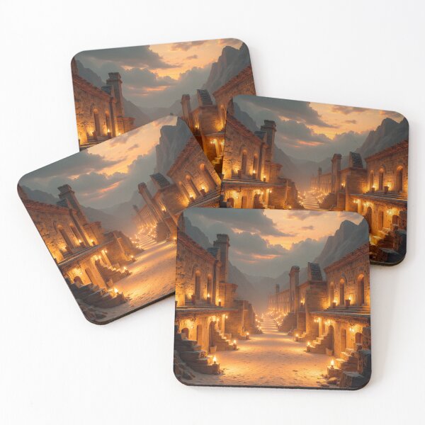 Item preview, Twilight Passage Through the Ancient Stone Village designed and sold by oanaunciuleanu.