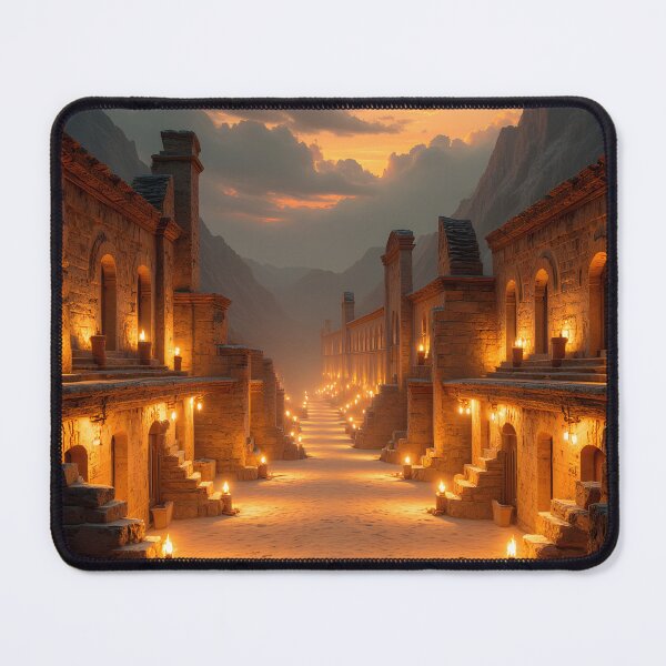 Item preview, Twilight Passage Through the Ancient Stone Village designed and sold by oanaunciuleanu.