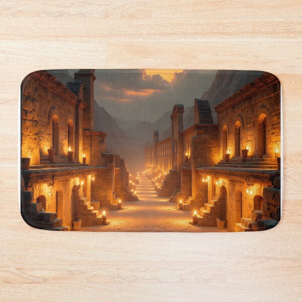 Item preview, Twilight Passage Through the Ancient Stone Village designed and sold by oanaunciuleanu.