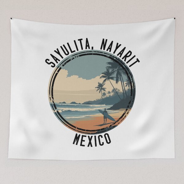 Artikelvorschau, Sayulita, Nayarit – Mexiko (mit schwarzer Schrift) entworfen und verkauft von VelvetRoom.