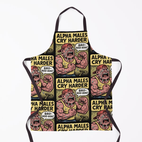 Item preview, Alpha Males Cry Harder - Funny Masculinity Quote Tee, Stickers, Shirts, Bags, and more designed and sold by macvoodoodesign.