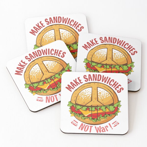Item preview, Make Sandwiches Not War – Peace Sign Protest Food Art designed and sold by jelonkaa.