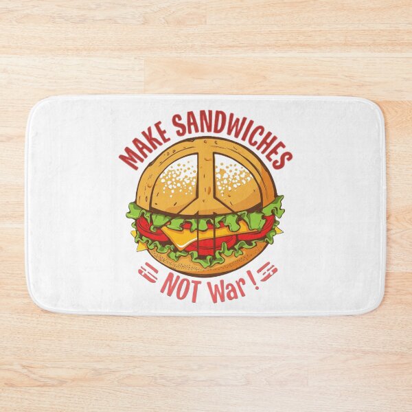 Item preview, Make Sandwiches Not War – Peace Sign Protest Food Art designed and sold by jelonkaa.