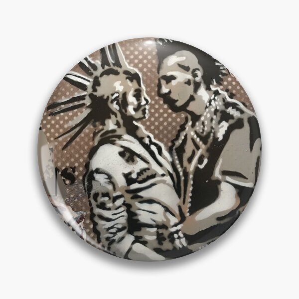 Item preview, Portrait of a punk couple designed and sold by marysfarbklecks.