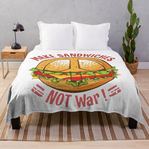 Item preview, Make Sandwiches Not War – Peace Sign Protest Food Art designed and sold by jelonkaa.