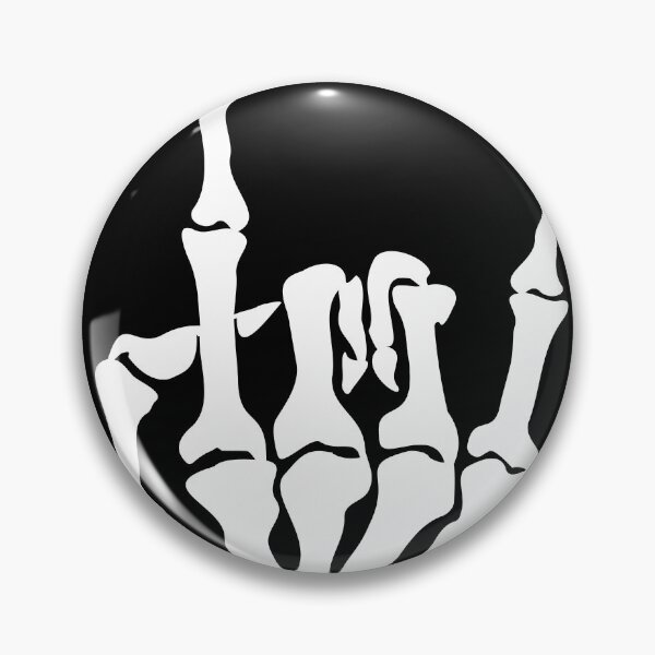 Item preview, Skeleton Hand Rock On – Metal Horns Halloween Design designed and sold by ArtBySylvia.