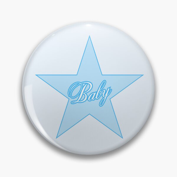 Item preview, RB Star Shape Baby Sticker (Light Blue) designed and sold by lenaluvzsticker.