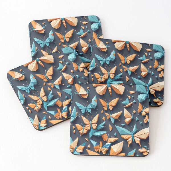 Item preview, Geometric Origami Butterfly Seamless Pattern designed and sold by TenraDesign.