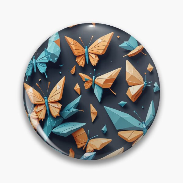 Item preview, Geometric Origami Butterfly Seamless Pattern designed and sold by TenraDesign.