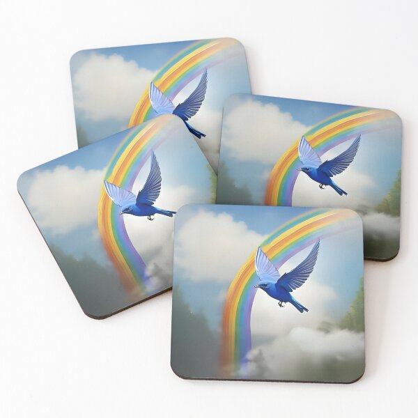Item preview, Bluebird, Rainbow, Happiness designed and sold by Lisie24.