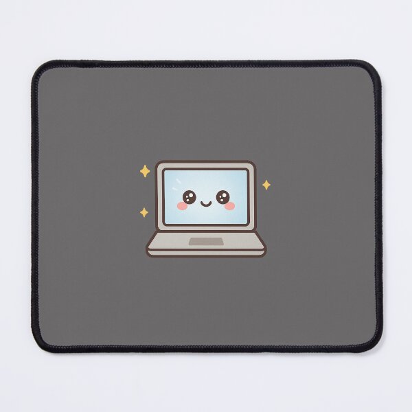 Item preview, Kawaii Laptop – Cute Computer Chibi designed and sold by Meow-WoofDesign.