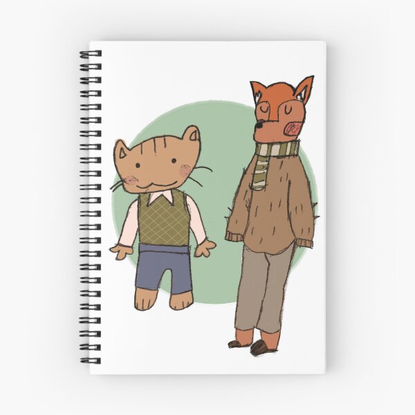 Item preview, Cat and Fox friends designed and sold by PlutoniumAuto.