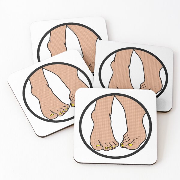 Item preview, Yellow Toes Badge designed and sold by SolefulStickers.
