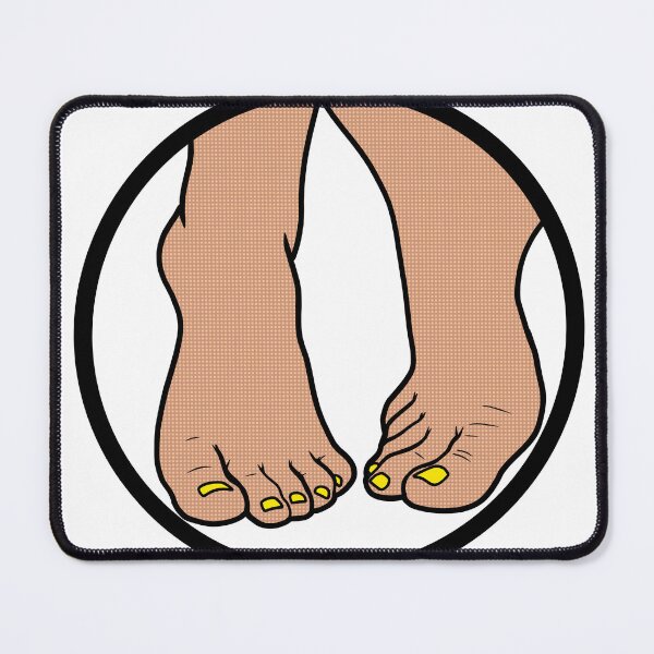 Item preview, Yellow Toes Badge designed and sold by SolefulStickers.