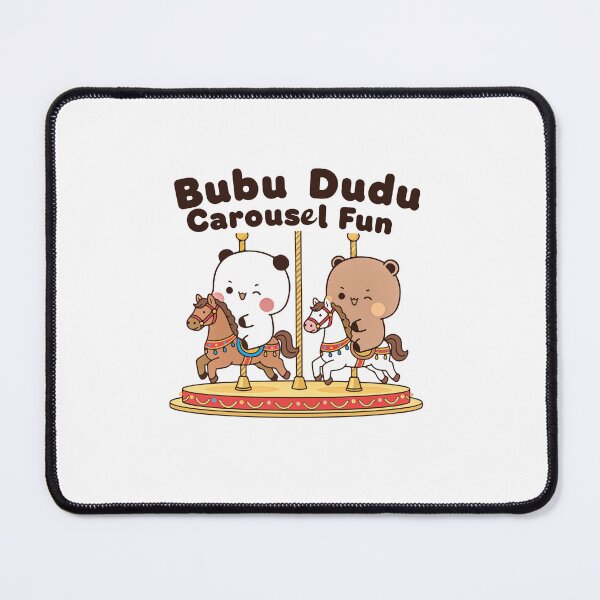Item preview, BUBU DUDU CAROUSEL FUN Adorable Engagement Art | Kawaii Wedding Decor designed and sold by FEBRICAST.