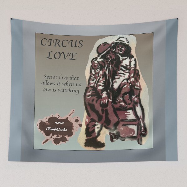Item preview, Portrait of a circus couple designed and sold by marysfarbklecks.