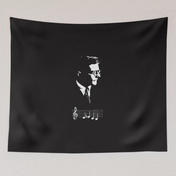 Item preview, Dmitri Shostakovich Dsch Motif Musical Notes (1) designed and sold by pincealbacht.