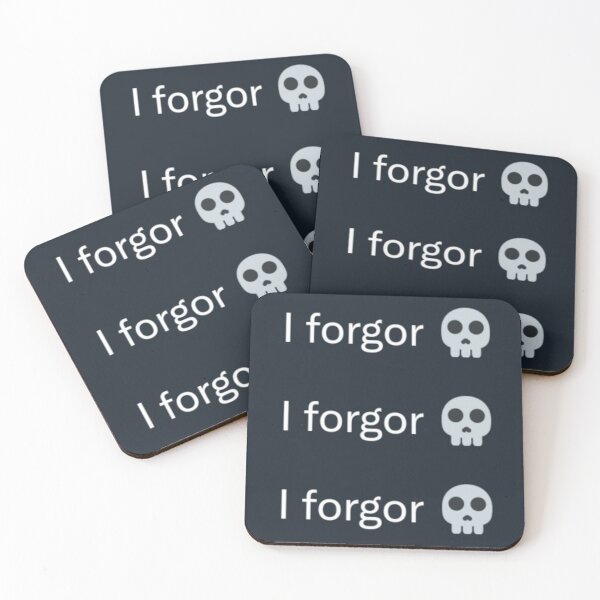Item preview, "I forgor" I rember meme tweet screenshot designed and sold by LisaBellu.