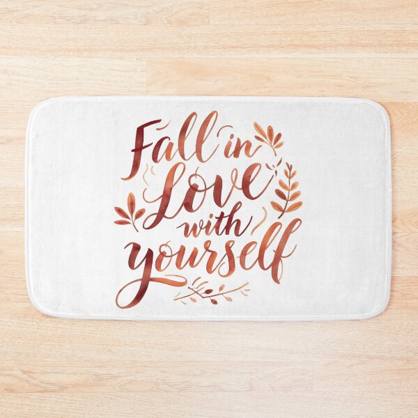Item preview, Fall in Love with Yourself – Positive Autumn Quote Design designed and sold by Pixel--Threads.