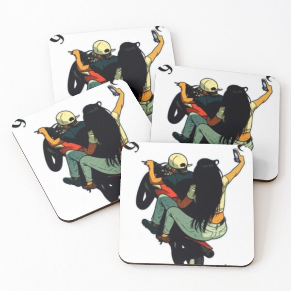 Item preview, Couple doing a wheelie in urban style designed and sold by Grail of the degree.